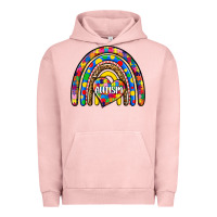 Pigment Salmon autism rainbow Urban Hoodie - Zillion Design Studio