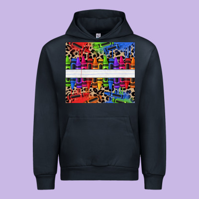 Personalized Crayons Urban Hoodie Designed By Texasbilliewilder