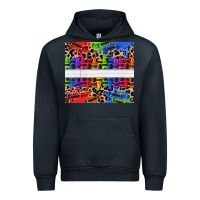 Navy Personalized crayons Urban Hoodie - texasbilliewilder