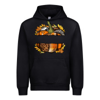 Black Personalized Fall Pumpkin Urban Hoodie - texasbilliewilder