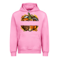 Fuchsia Pink Personalized Fall Pumpkin Urban Hoodie - texasbilliewilder
