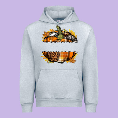 Personalized Fall Pumpkin Urban Hoodie Designed By Texasbilliewilder