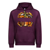 Mauve Wine Personalized Fall Pumpkin Urban Hoodie - texasbilliewilder