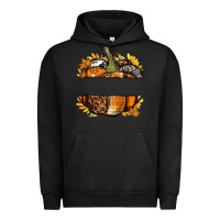 Pigment Black Personalized Fall Pumpkin Urban Hoodie - texasbilliewilder