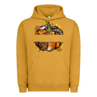 Pigment Peanut Butter Personalized Fall Pumpkin Urban Hoodie - texasbilliewilder