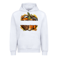 White Personalized Fall Pumpkin Urban Hoodie - texasbilliewilder