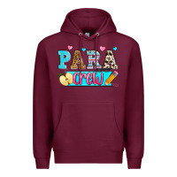 Burgundy para crew Premium Hoodie - Zillion Design Studio