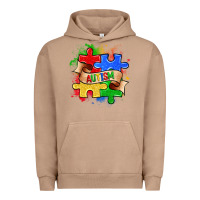 Pigment Burro autism puzzle pieces Urban Hoodie - Zillion Design Studio