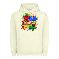 Pigment Pistachio autism puzzle pieces Urban Hoodie - Zillion Design Studio