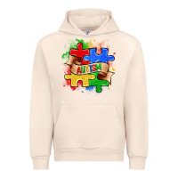 Sandshell autism puzzle pieces Urban Hoodie - Zillion Design Studio