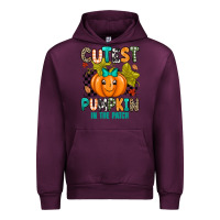 Mauve Wine Cutest Pumpkin In The Patch Urban Hoodie - texasbilliewilder