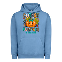 Pigment Pebble Blue Cutest Pumpkin In The Patch Urban Hoodie - texasbilliewilder