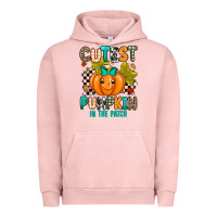 Pigment Salmon Cutest Pumpkin In The Patch Urban Hoodie - texasbilliewilder