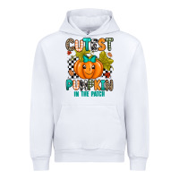 White Cutest Pumpkin In The Patch Urban Hoodie - texasbilliewilder
