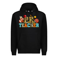 Black p.e. teacher Premium Hoodie - Zillion Design Studio