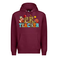 Burgundy p.e. teacher Premium Hoodie - Zillion Design Studio