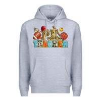 Heather Grey p.e. teacher Premium Hoodie - Zillion Design Studio