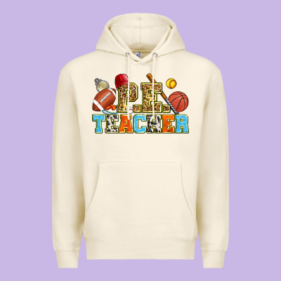 P.e. Teacher Premium Hoodie Designed By Zillion Design Studio