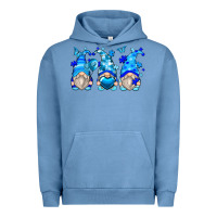 Pigment Pebble Blue autism gnomes Urban Hoodie - Zillion Design Studio