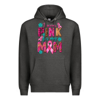 Charcoal Heather I Wear Pink For My Mom with Butterfly Premium Hoodie - texasbilliewilder