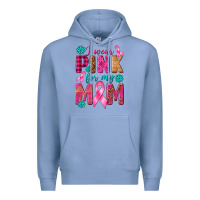 Colony Blue I Wear Pink For My Mom with Butterfly Premium Hoodie - texasbilliewilder