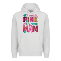 Dove Grey I Wear Pink For My Mom with Butterfly Premium Hoodie - texasbilliewilder
