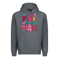 Rock I Wear Pink For My Mom with Butterfly Premium Hoodie - texasbilliewilder