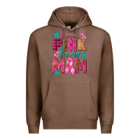 Chestnut I Wear Pink For My Mom with Butterfly Premium Hoodie - texasbilliewilder