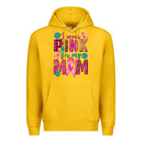Lemon I Wear Pink For My Mom with Butterfly Premium Hoodie - texasbilliewilder