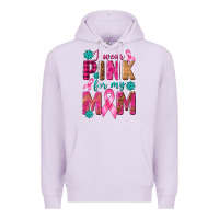 Lilac I Wear Pink For My Mom with Butterfly Premium Hoodie - texasbilliewilder