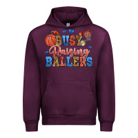 Mauve Wine busy raising ballers basketball Urban Hoodie - Zillion Design Studio