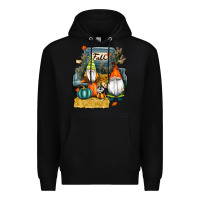 Black farm truck autumn gnomes Premium Hoodie - RanaPortraitStore