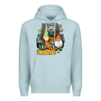 Blue Mist farm truck autumn gnomes Premium Hoodie - RanaPortraitStore
