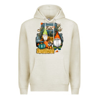 Oatmeal Heather farm truck autumn gnomes Premium Hoodie - RanaPortraitStore