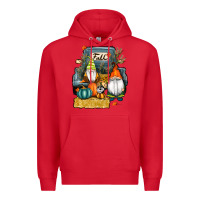 Red farm truck autumn gnomes Premium Hoodie - RanaPortraitStore
