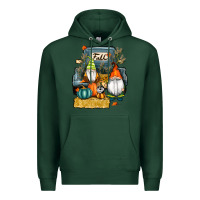 Sports Green farm truck autumn gnomes Premium Hoodie - RanaPortraitStore