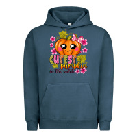 Pigment Midnight Navy Cutest Pumpkin In The Patch Urban Hoodie - texasbilliewilder