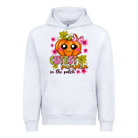 White Cutest Pumpkin In The Patch Urban Hoodie - texasbilliewilder