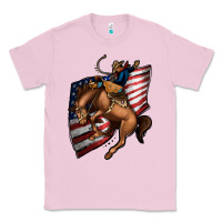 Bubblegum Pink American Cowboy Classic Tee - Jasminsmagicworld