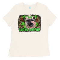 Bone lucky heifer with glasses st patricks Ladies Tee - Artiststas