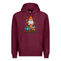 Burgundy happy fall y'all gnome Premium Hoodie - RanaPortraitStore