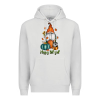 Dove Grey happy fall y'all gnome Premium Hoodie - RanaPortraitStore