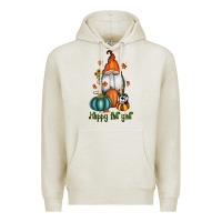 Oatmeal Heather happy fall y'all gnome Premium Hoodie - RanaPortraitStore
