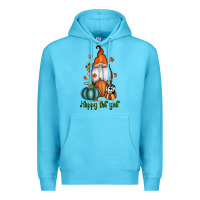 Ocean Blue happy fall y'all gnome Premium Hoodie - RanaPortraitStore