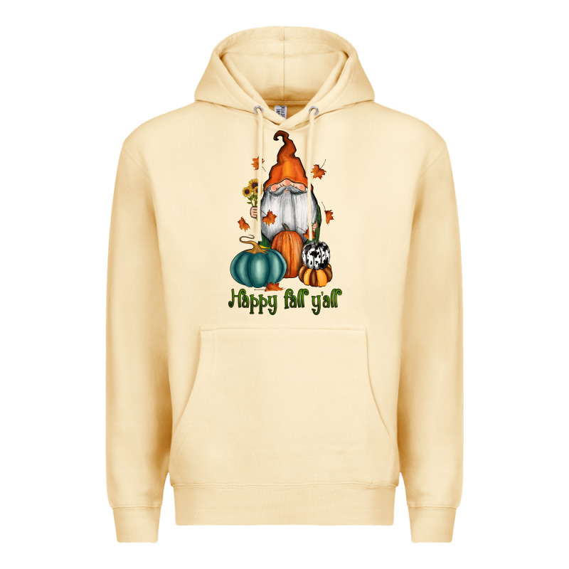 Happy Fall Y'all Gnome Premium Hoodie by RanaPortraitStore | Teevron
