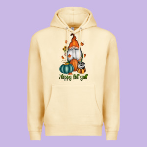 Happy Fall Y'all Gnome Premium Hoodie Designed By Ranaportraitstore