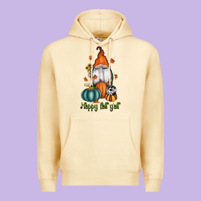 Happy Fall Y'all Gnome Premium Hoodie Designed By Ranaportraitstore