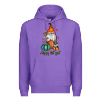 Purple happy fall y'all gnome Premium Hoodie - RanaPortraitStore