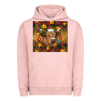 Pigment Salmon christmas highland cow tumbler Urban Hoodie - RanaPortraitStore
