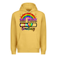 Antique Gold gay pride loading Premium Hoodie - Zillion Design Studio